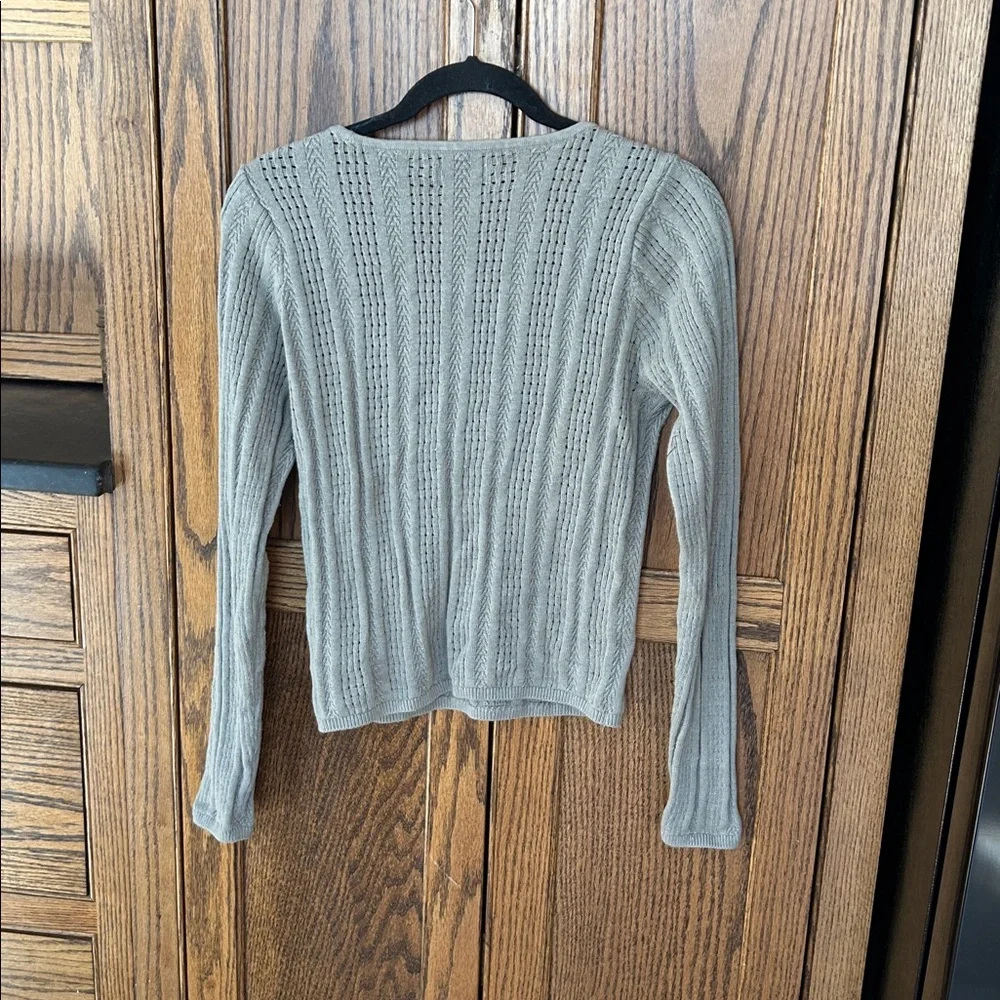 Hollister Long sleeve Crochet Square neck sweater Large‎